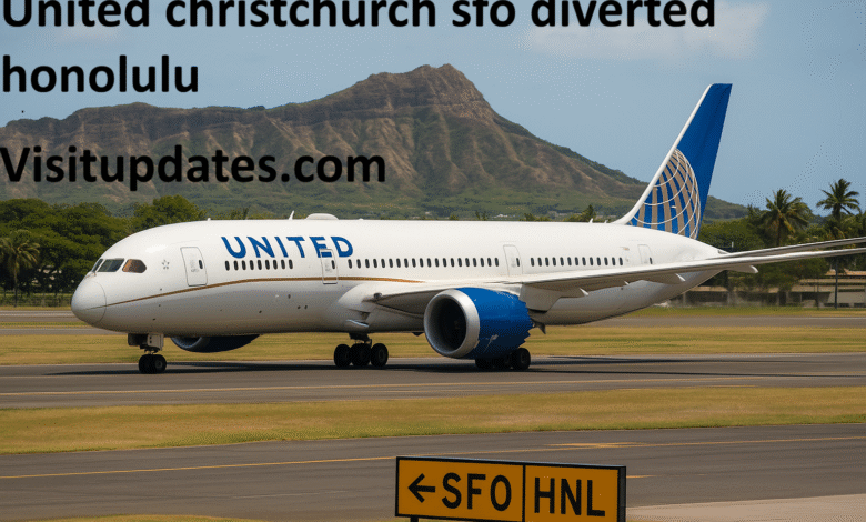 United Christchurch SFO Diverted Honolulu