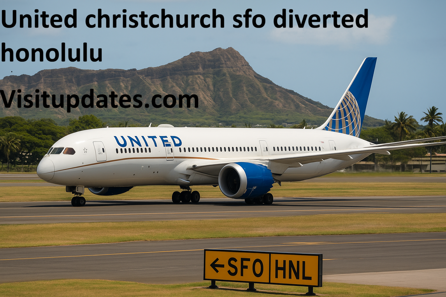 United Christchurch SFO Diverted Honolulu
