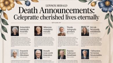 Lennox Herald Death Announcements: Celebrate Cherished Lives Eternally
