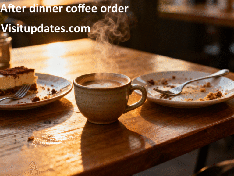 After Dinner Coffee Order