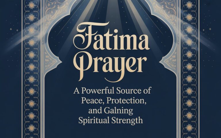 Fatima Prayer: A Powerful Source of Peace, Protection, and Spiritual Strength