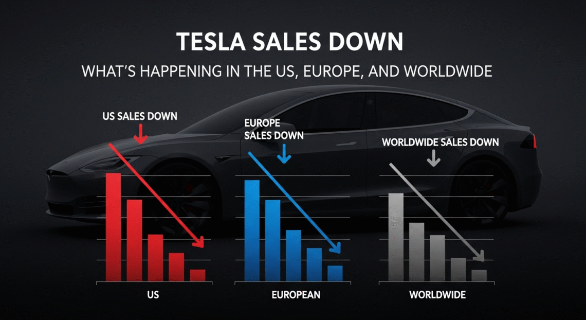 Tesla Sales Down